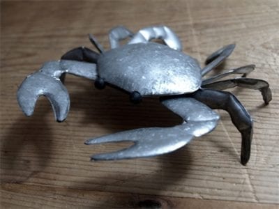 Colin the crab in silver